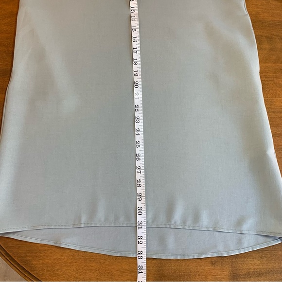 Promesa Ruffle Sleeve,Back Neckline Tie, Soft Sage Green Dress, New With Tags, M - Picture 8 of 11